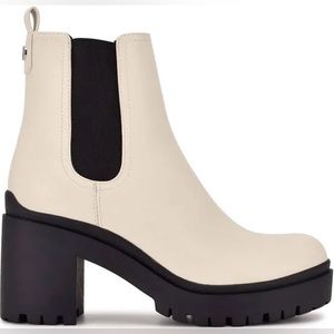 Nine West Women's Quies Faux Leather Lugged Sole Chelsea Boots - Size 10.5